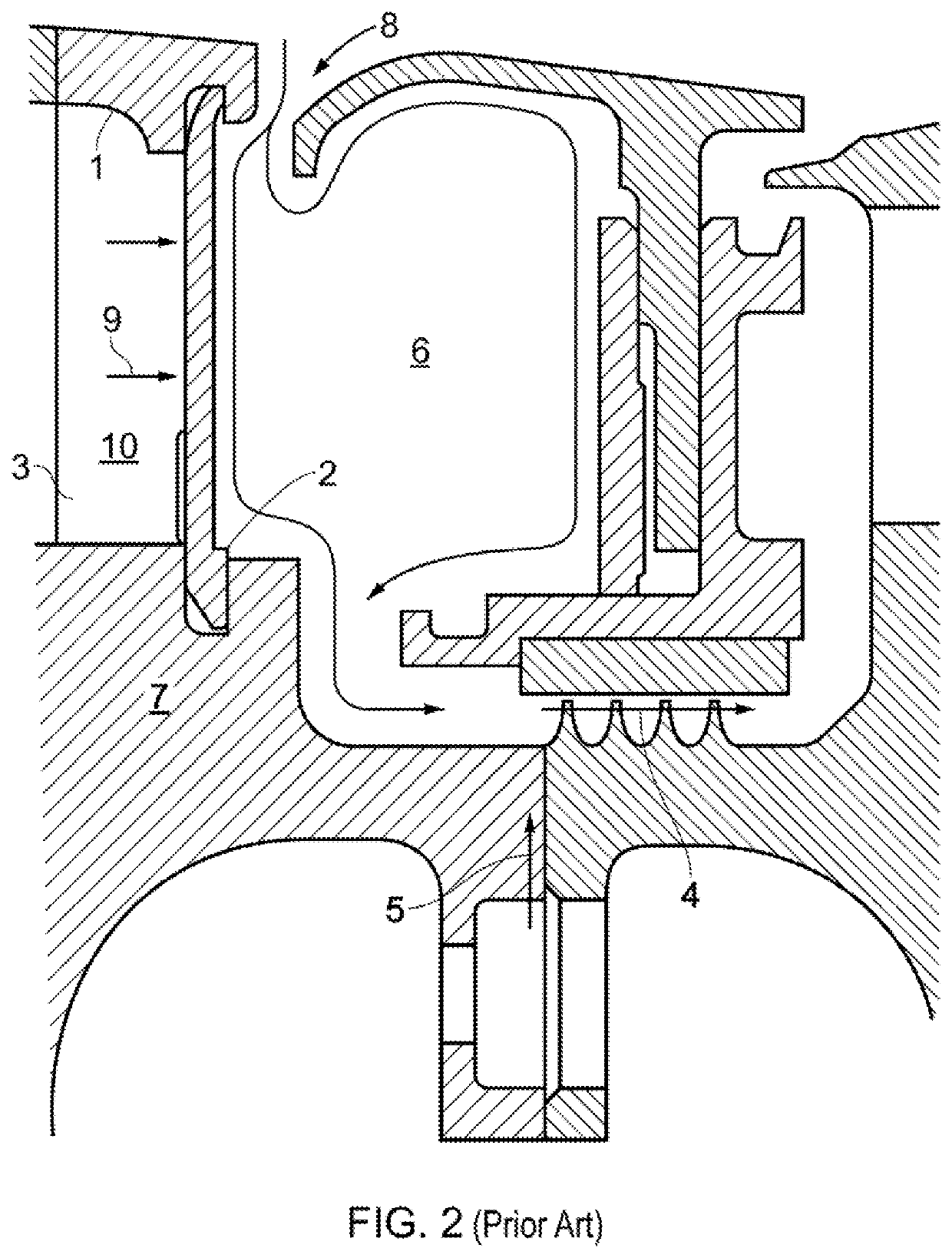 Inter-stage cooling for a turbomachine