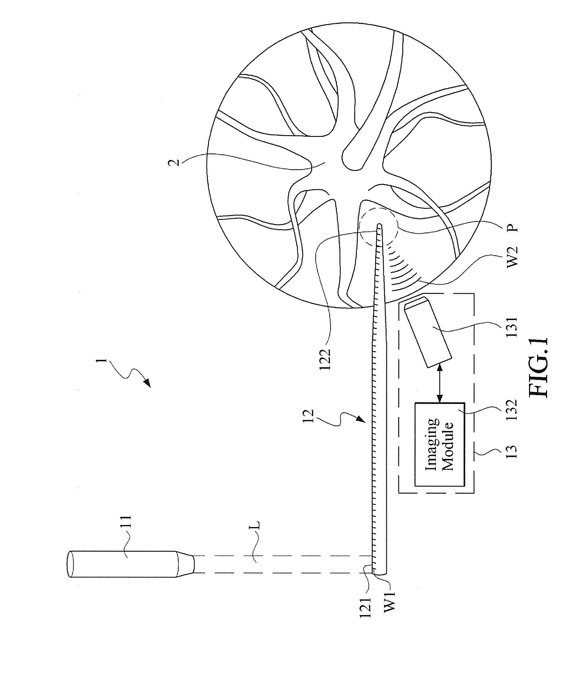System and imaging method for using photoacoustic effect