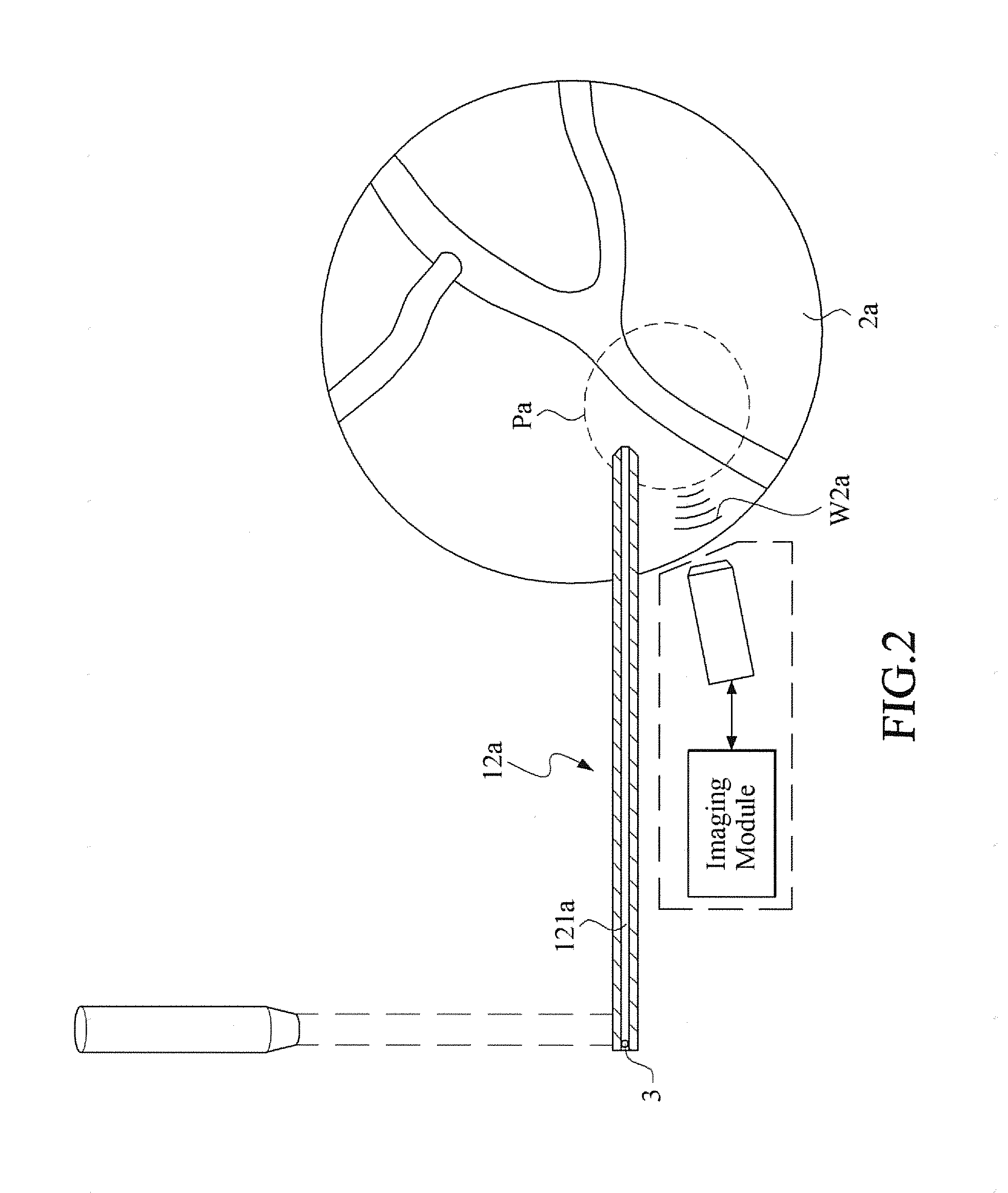 System and imaging method for using photoacoustic effect
