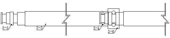 Retreating sectional type hydraulic cracking method