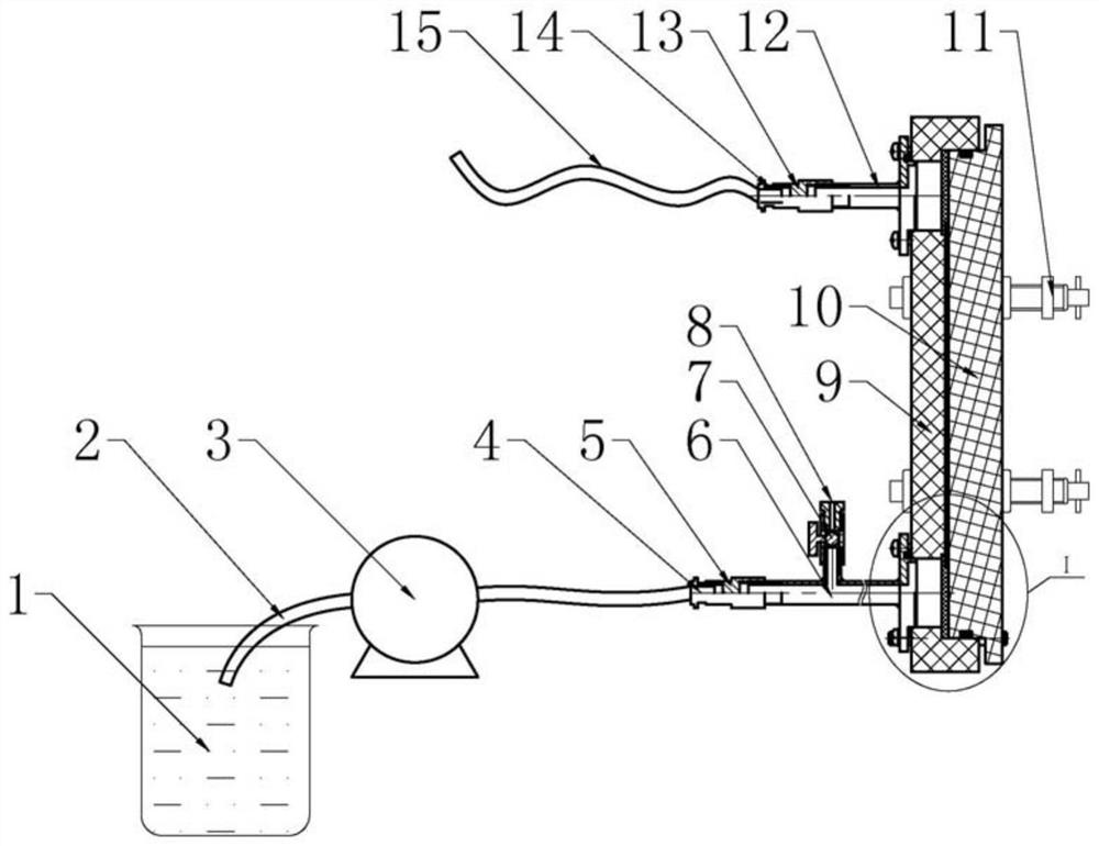 A device for observing the flow path of electrolyte