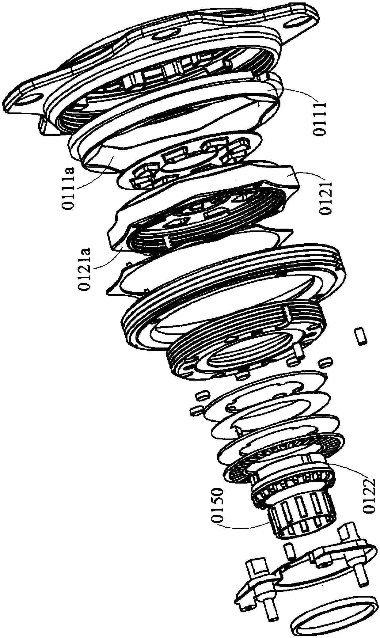 Peripheral surface contact torque sensor and the electric power-assisted vehicle