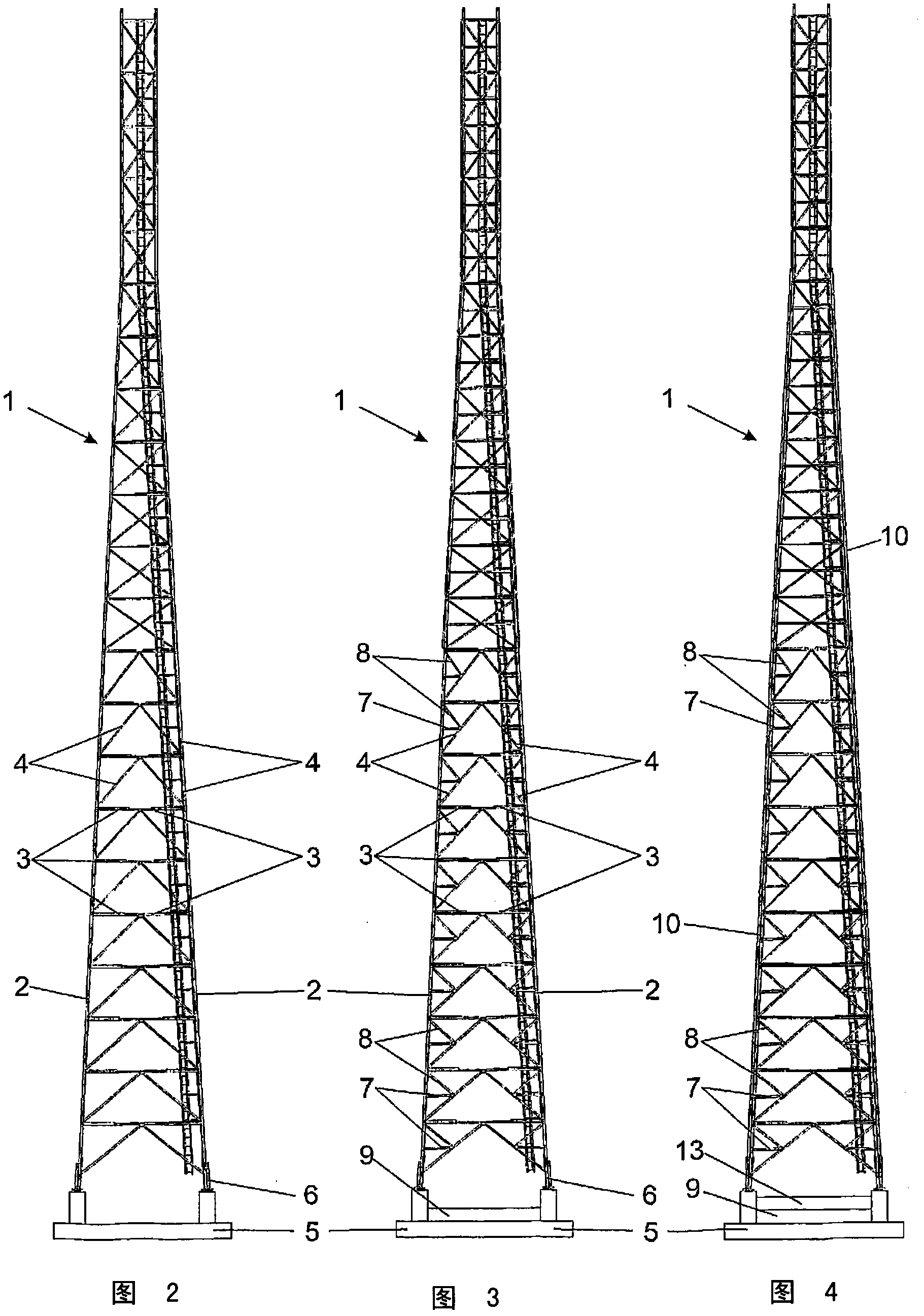 Upgradeable lattice tower and components thereof