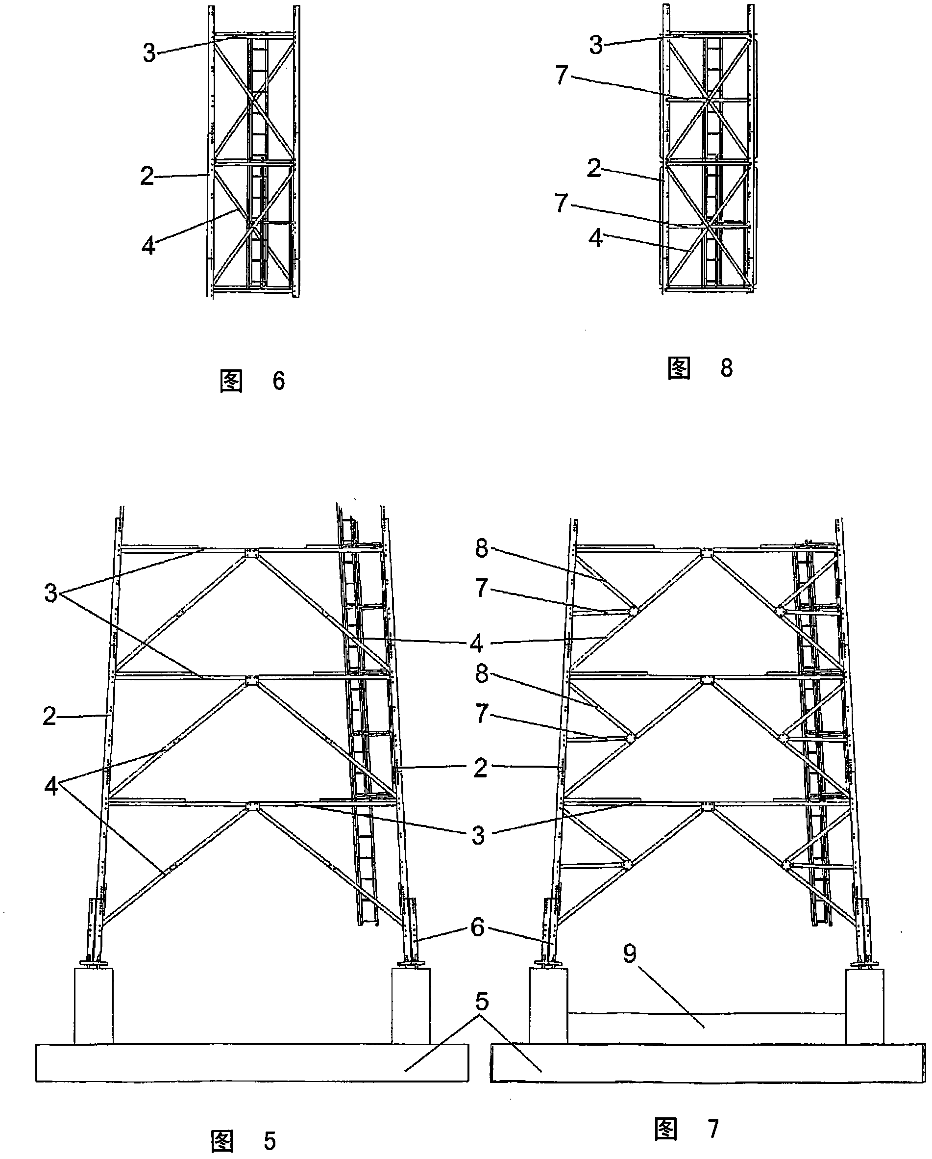Upgradeable lattice tower and components thereof