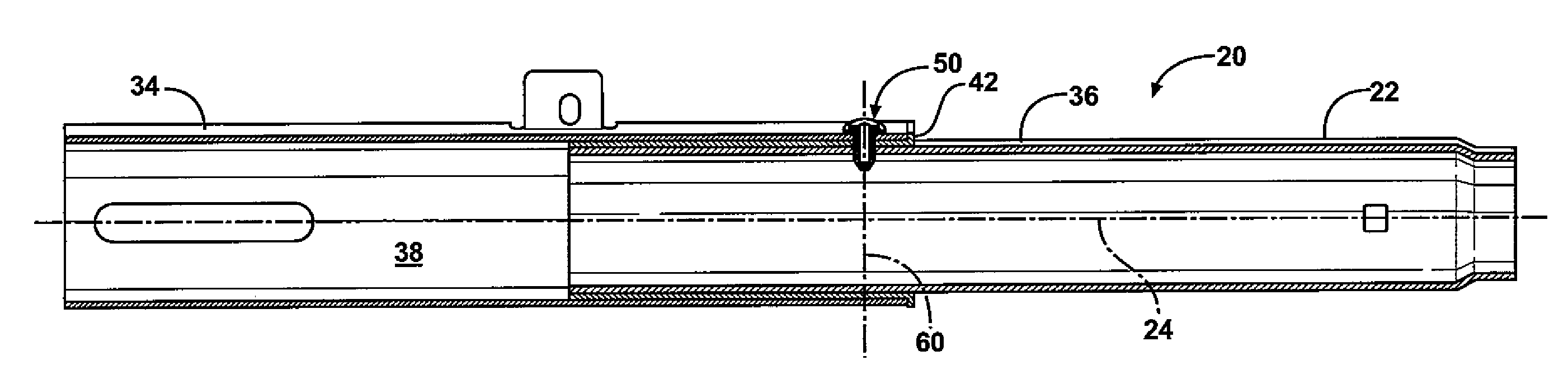Steering column assembly with shearable jacket connector