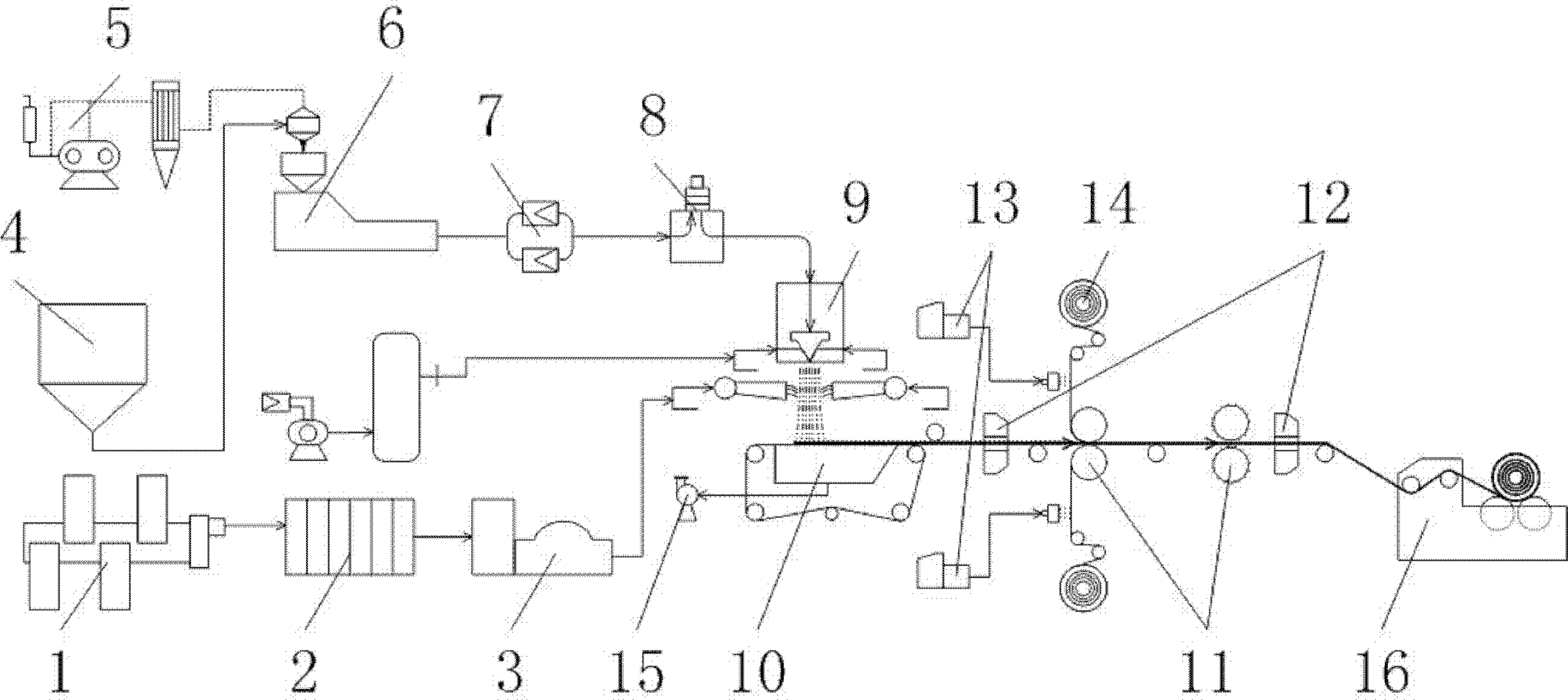 Multi-component high-molecular polymer fiber sound-absorbing insulation material and production method thereof