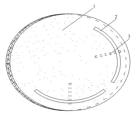 Watch with conformal dial and antenna