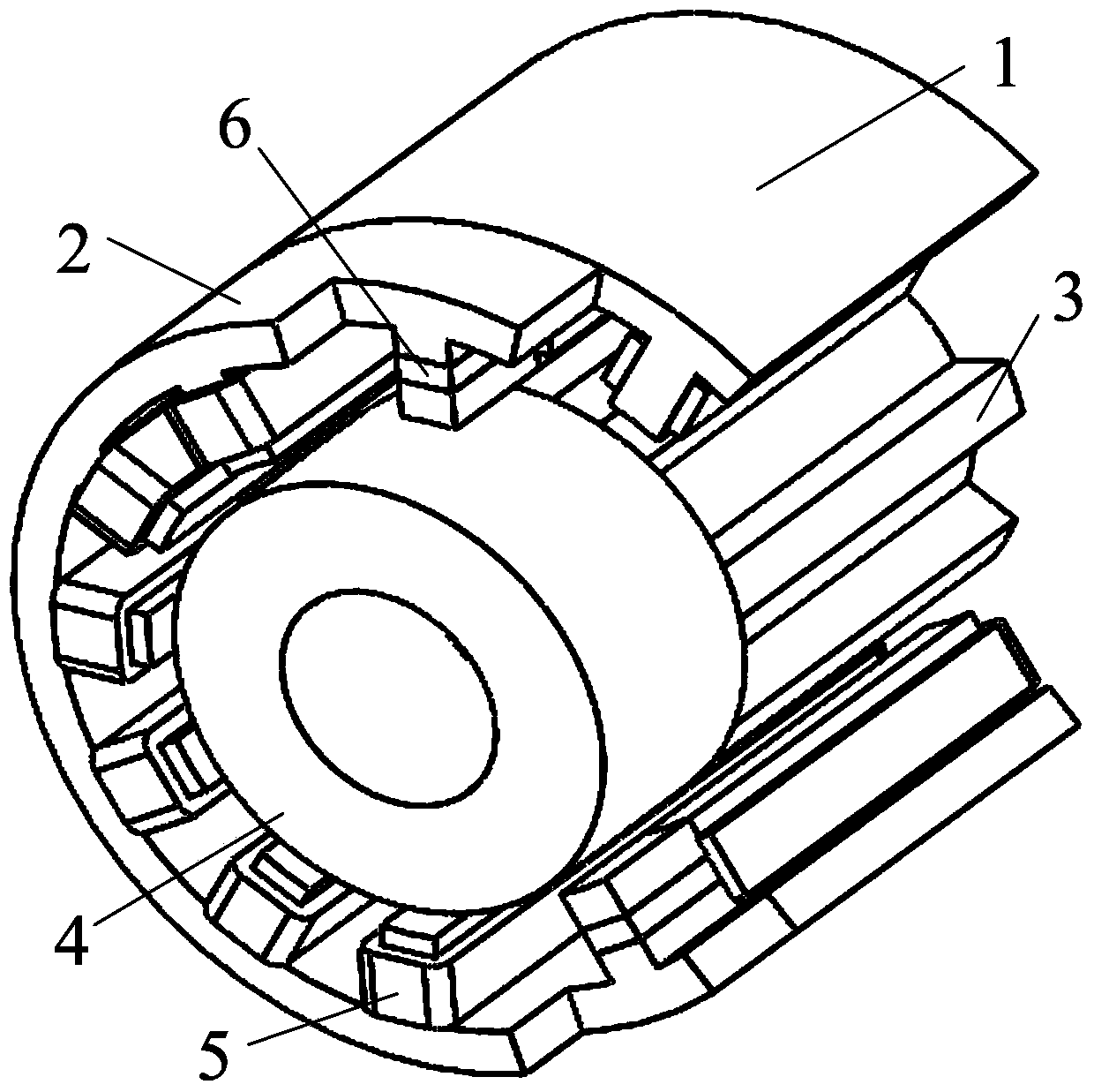 Permanent-magnet biased hybrid magnetic bearing switch reluctance motor