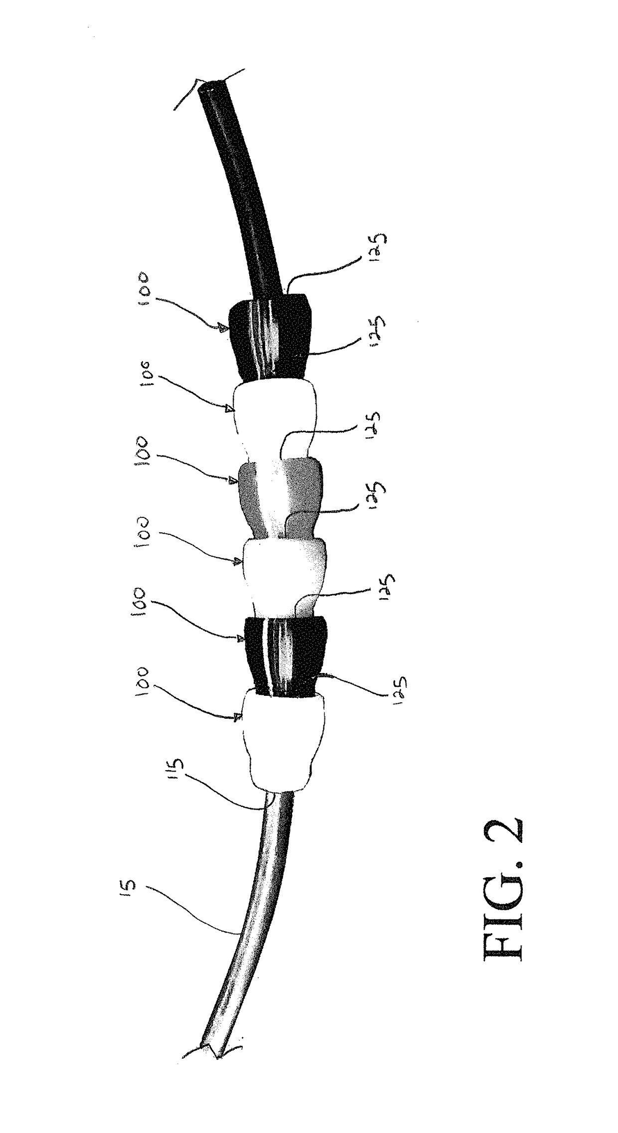 Protective component for power cable of an industrial electro-magnetic lifting device