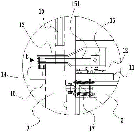 Suspension method for bridge detection device and suspension arm assemblies