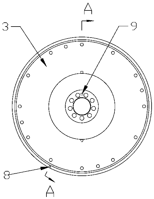 One-hundred-percent inspection process and device for flywheel sensor holes