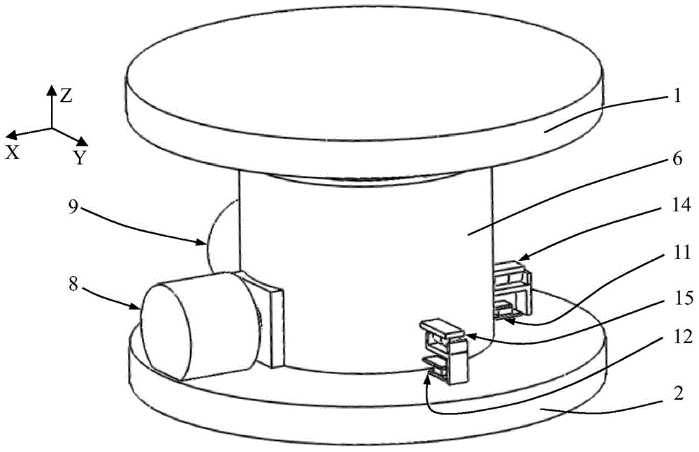 Electromagnetic damping zero-stiffness vibration isolator for air floatation ball bearing angle decoupling