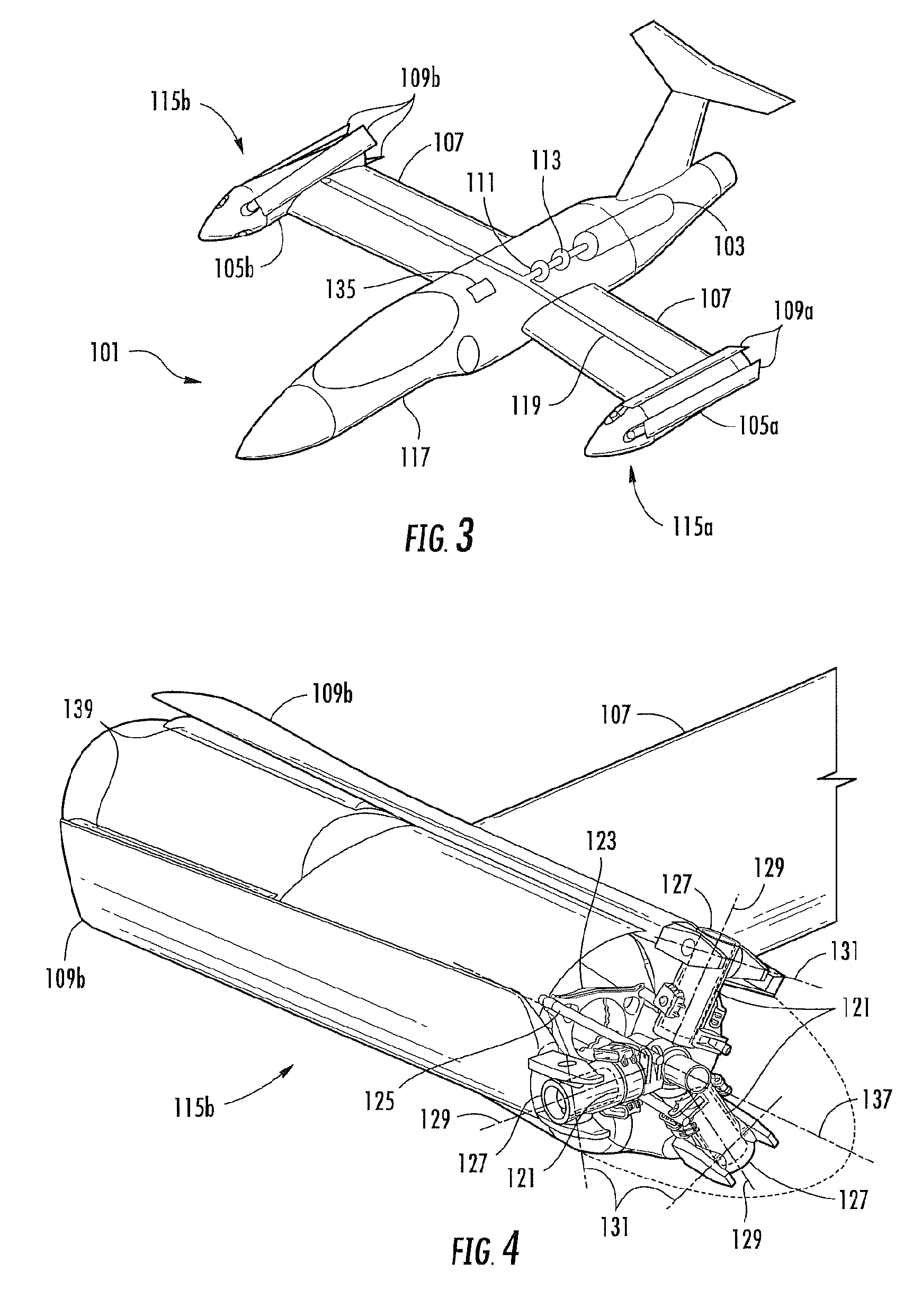 Method and Apparatus for In-Flight Blade Folding