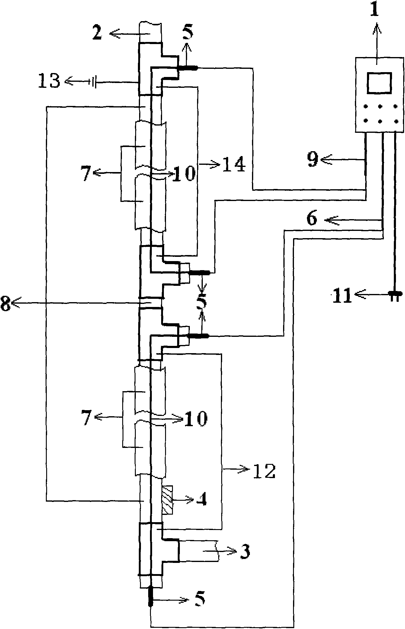 Heating constant-temperature system for hot water pipeline