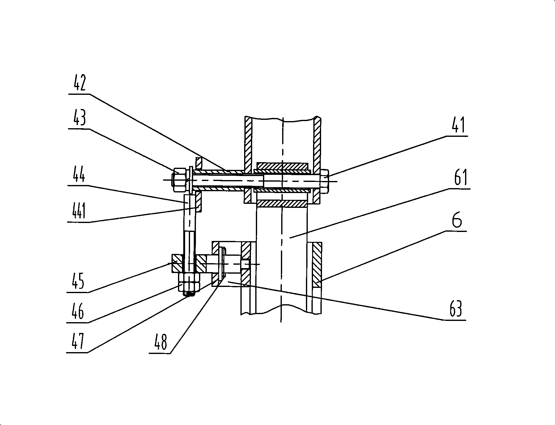 Soybean flexible cutting knife device