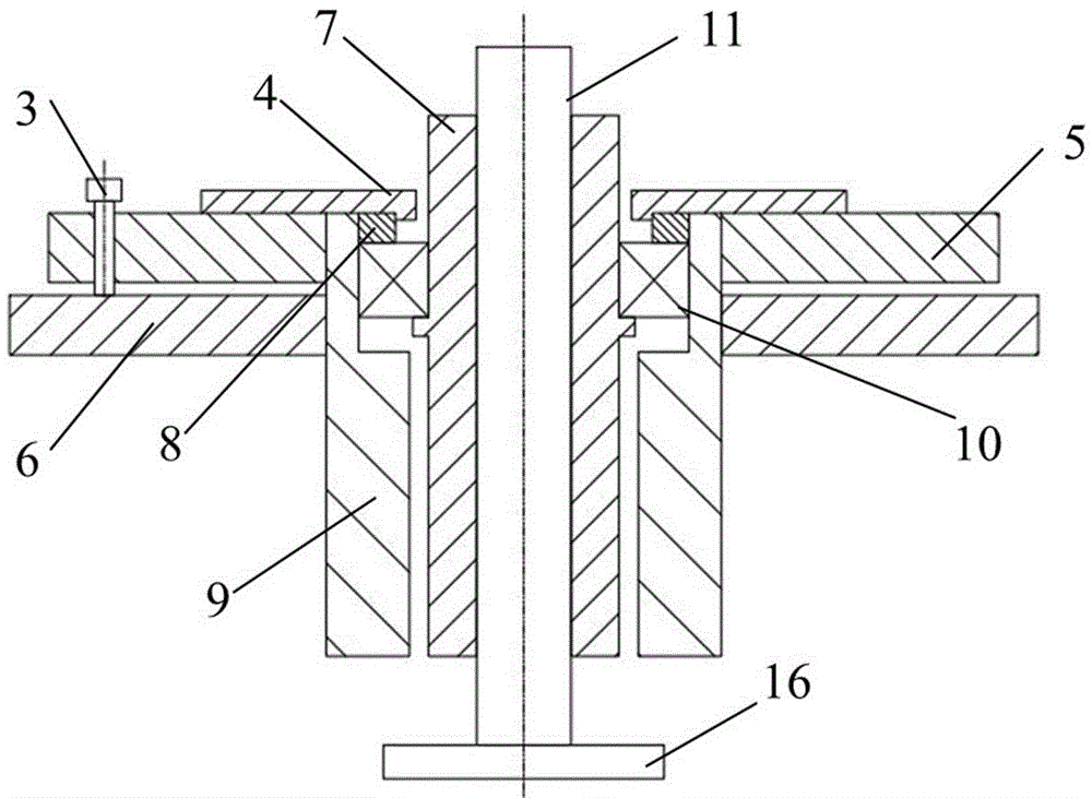 Levelling device and levelling method for polishing head