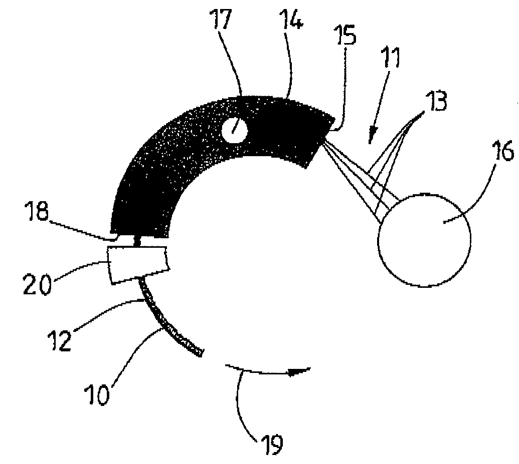 Method and device for the production of a plastic profile