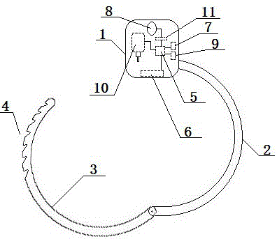 Intelligent filtering electrically controlled handcuffs