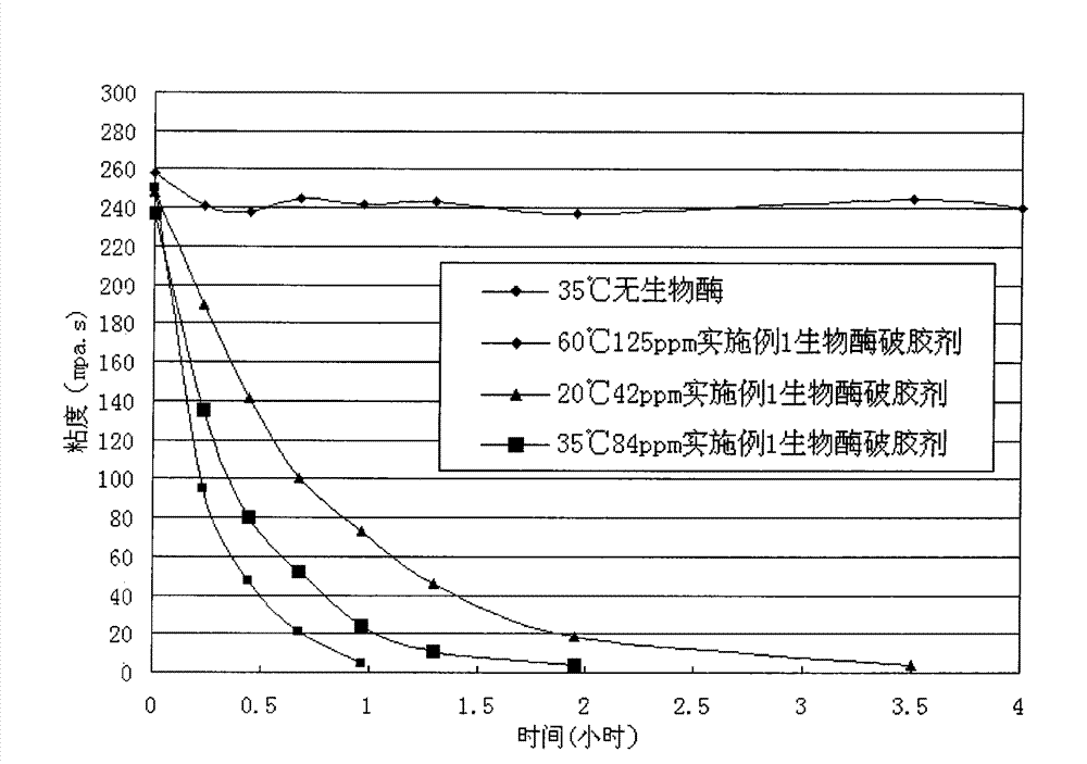 Bio-enzyme gel breaker and technique for water-based guargum fracturing gel breaking with the same