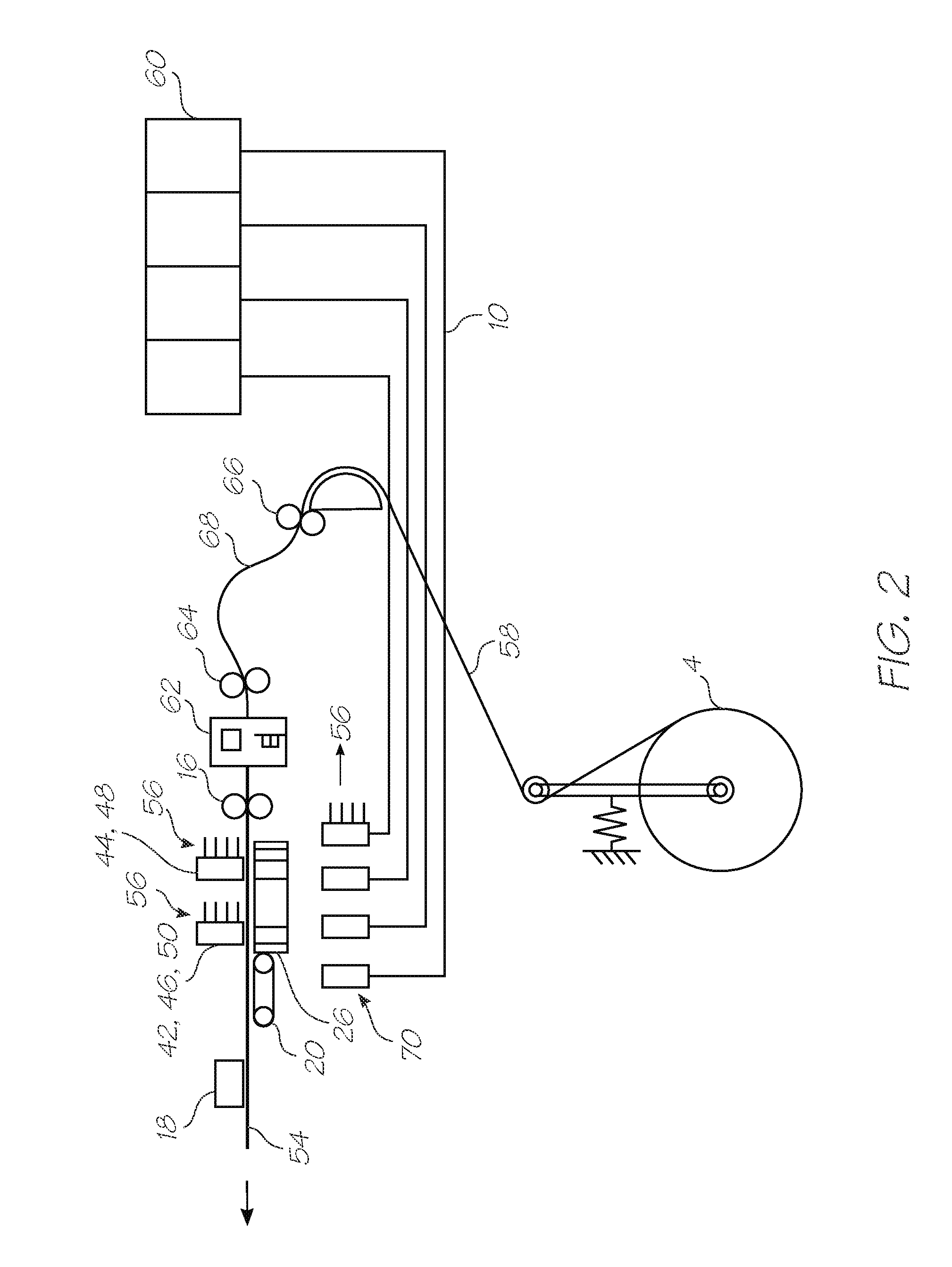 Printing system with ink accumulators for hydrostatic pressure regulation