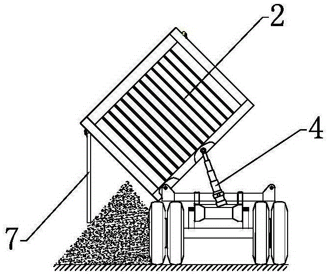 Dump truck and unloading method thereof
