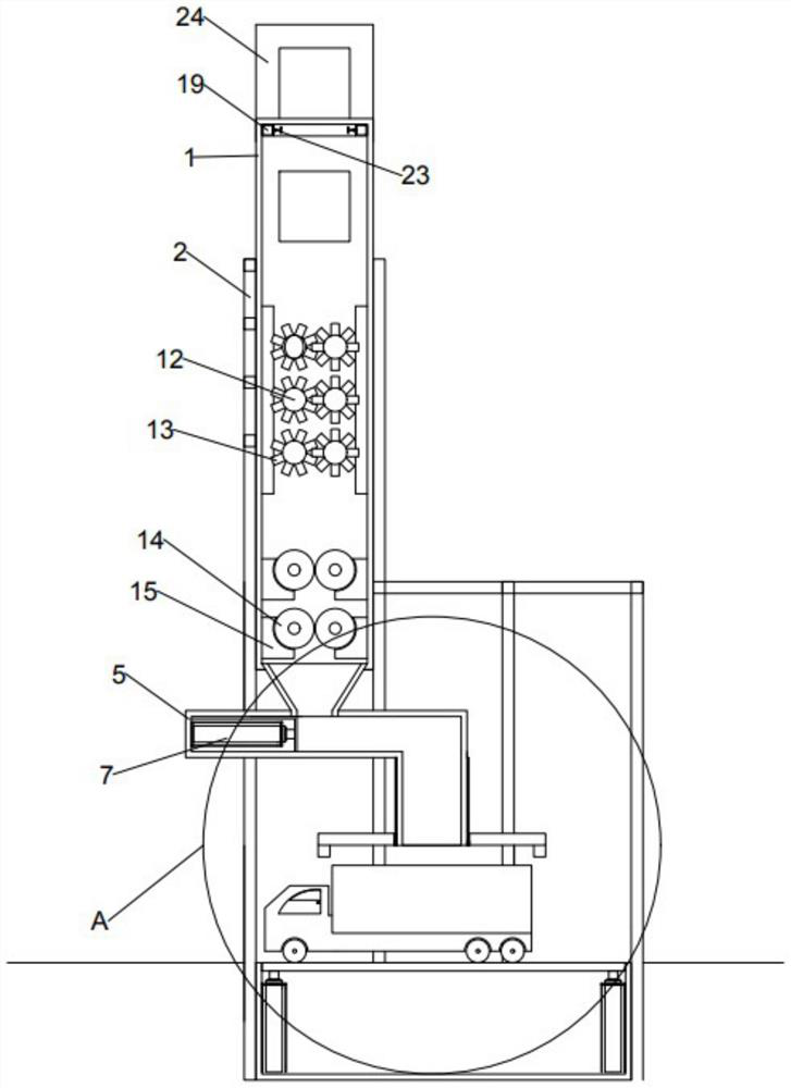 Integrated crushing system for backfill soil