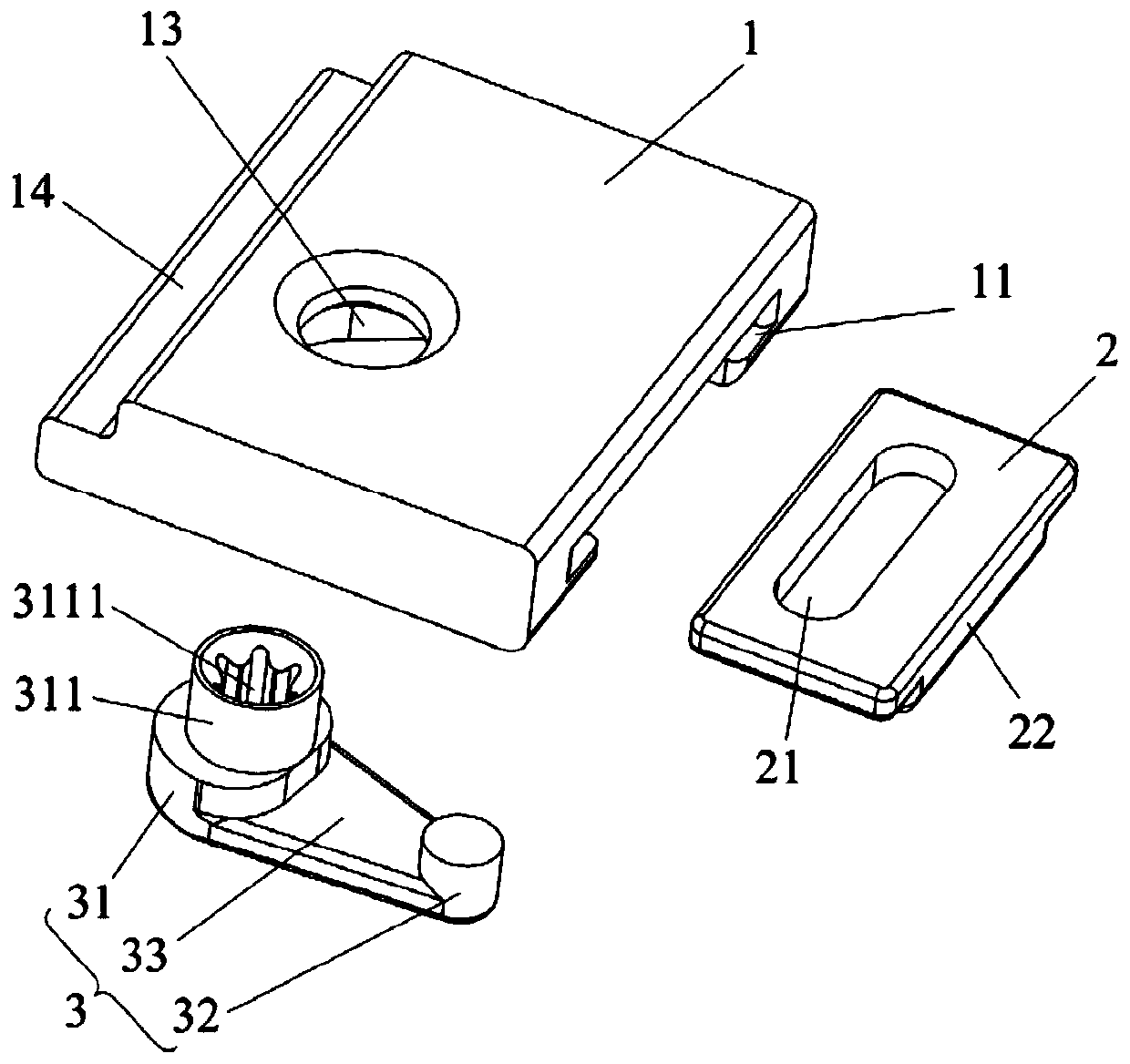 Hardware mounting structure