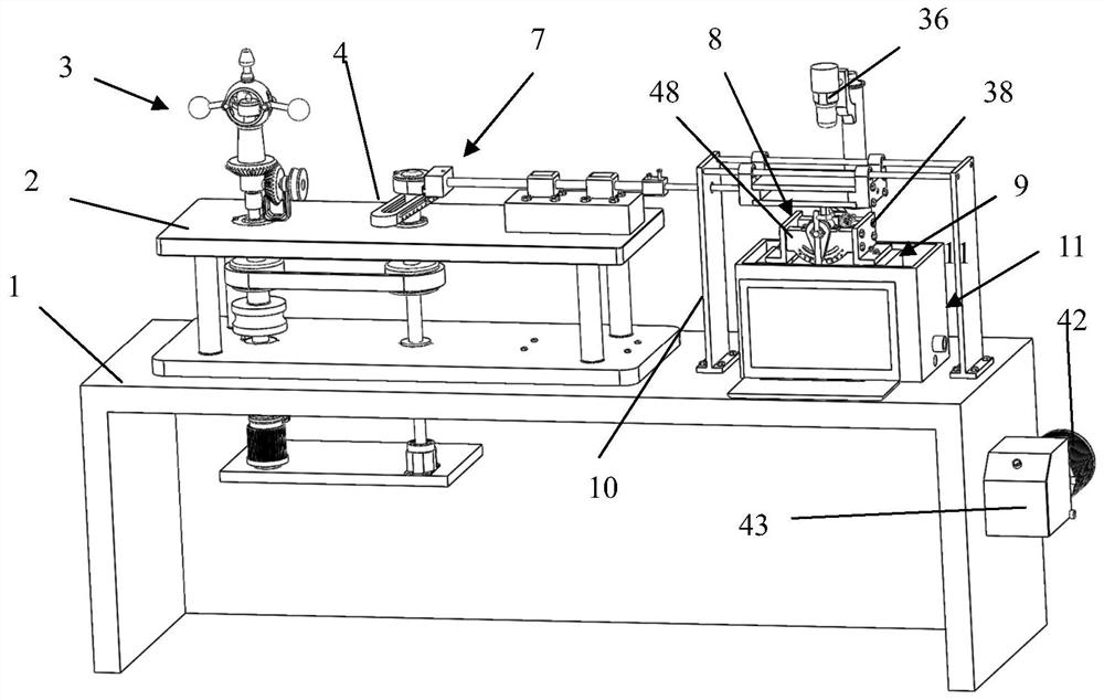 An optical measurement device for the surface friction and lubrication performance of a reciprocating friction pair