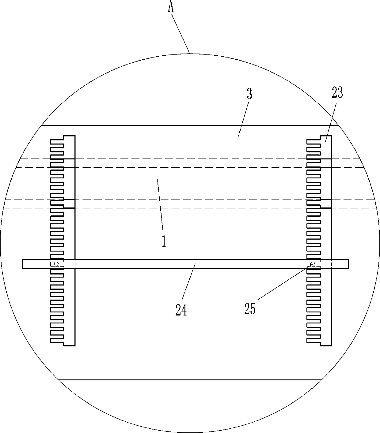 Sliding type building plastic template punching machine