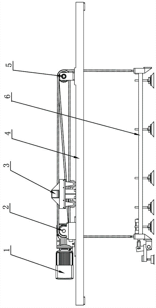 Transmission device achieving tool up-and-down motion