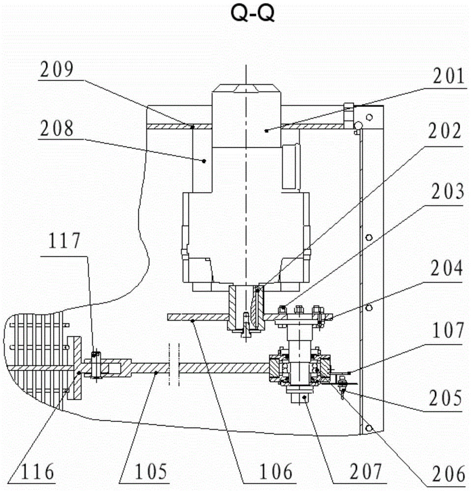 Transmission mechanism of non-magnetic metal automatic separator