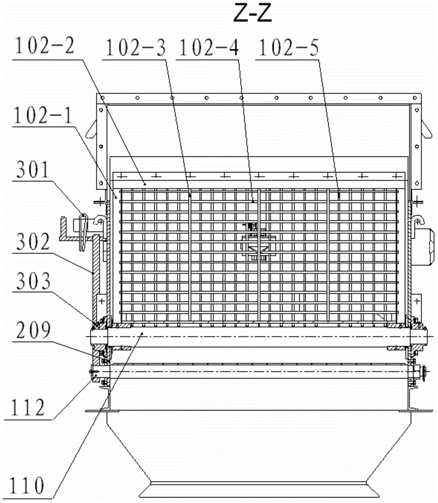 Transmission mechanism of non-magnetic metal automatic separator