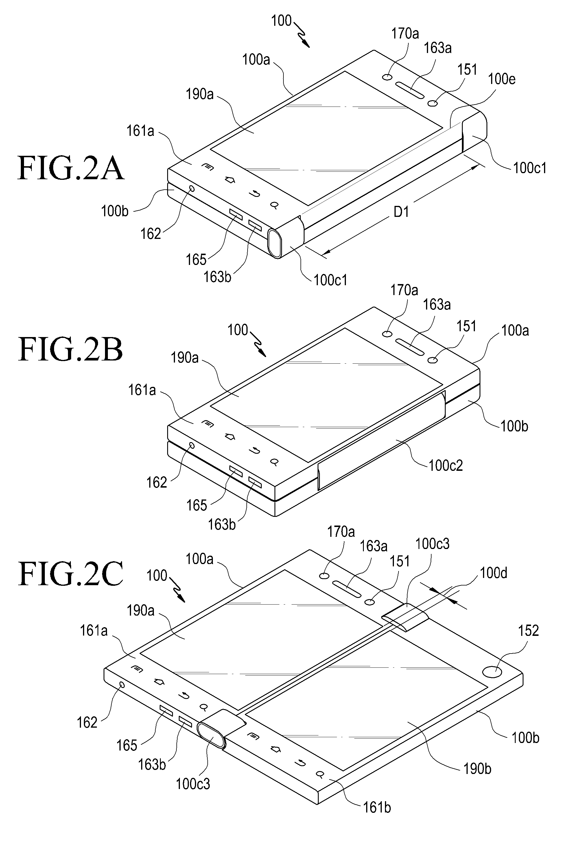 Device including plurality of touch screens and screen change method for the device