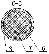A damping device for suppressing wind deflection of transmission line insulators