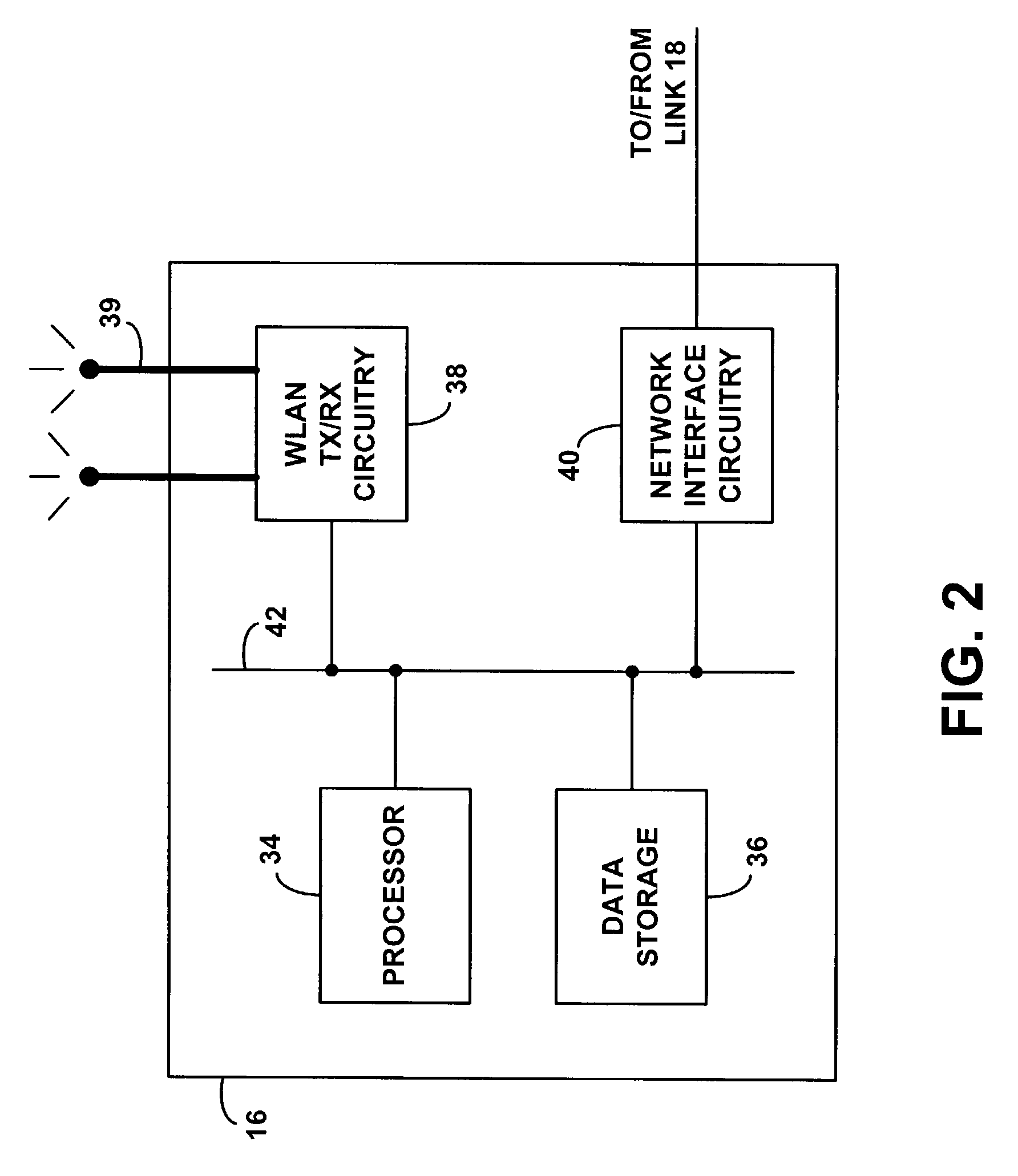 Method and system for distribution of voice communication service via a wireless local area network