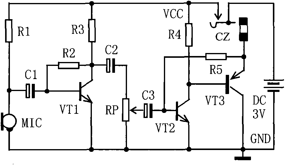 High-performance hearing-aid made of discrete components