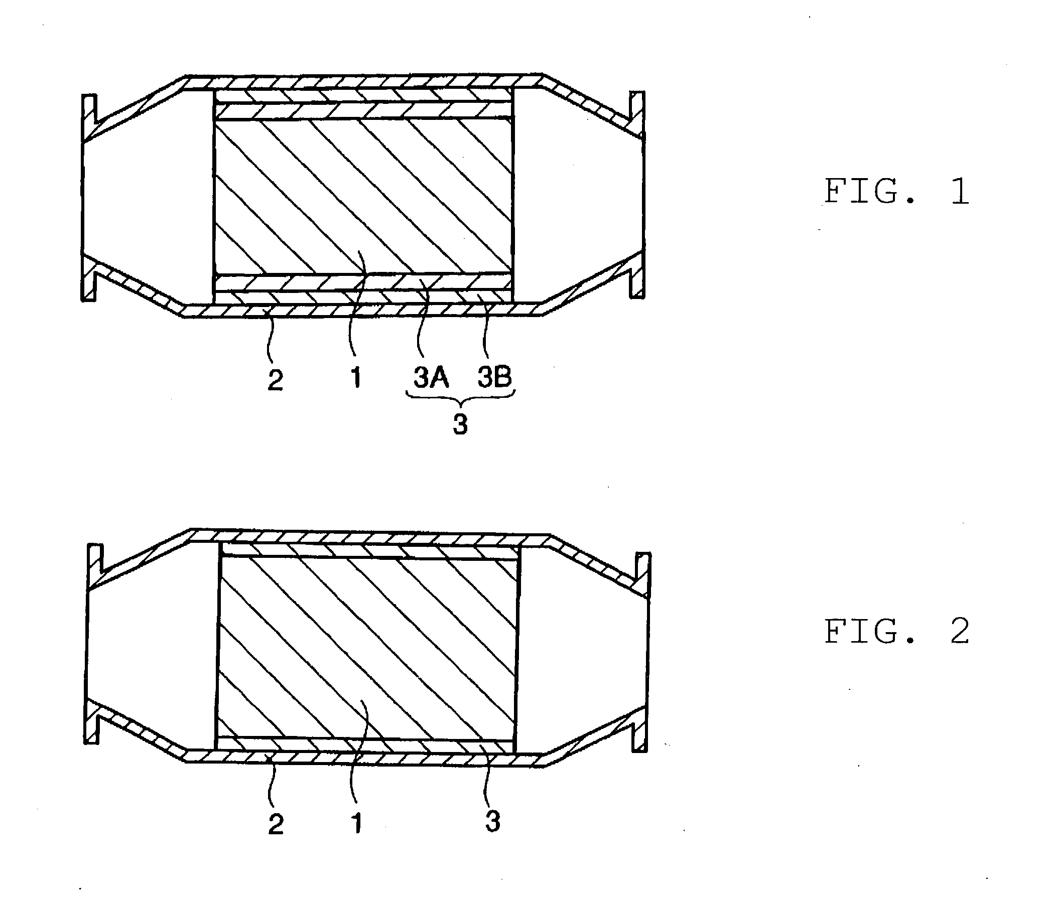 Holding material for catalytic converter and method for producing the same
