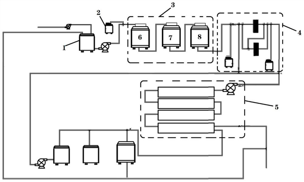 Reverse osmosis recycling method and device for hydrochloric acid well washing waste liquid of uranium mine