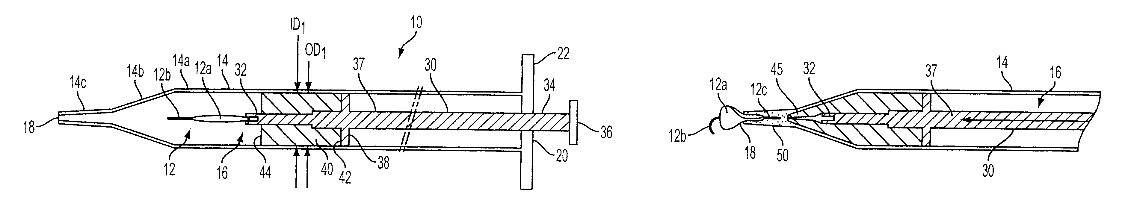 Two stage plunger for intraocular lens injector