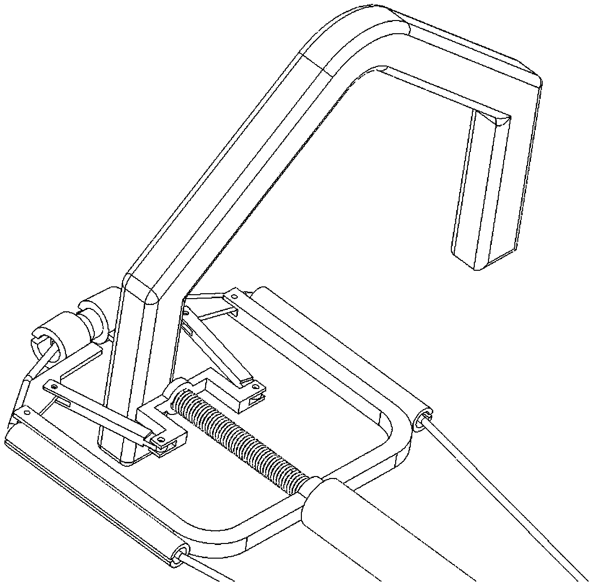 A water surface salvage rope threading device