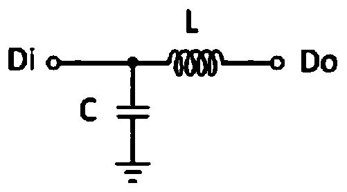 Broadband adjustable real-time delay line circuit