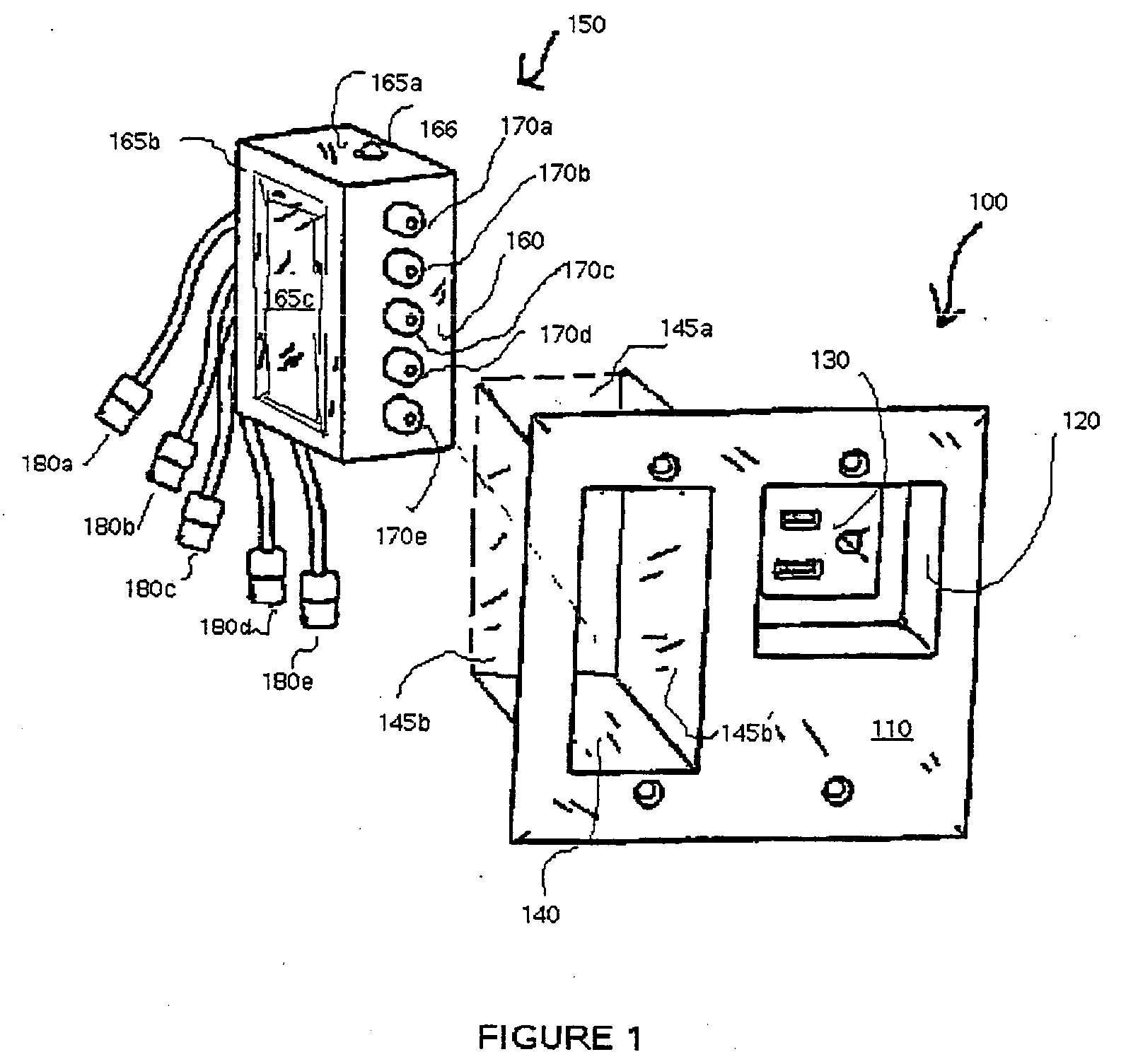 Modular signal and power connection device