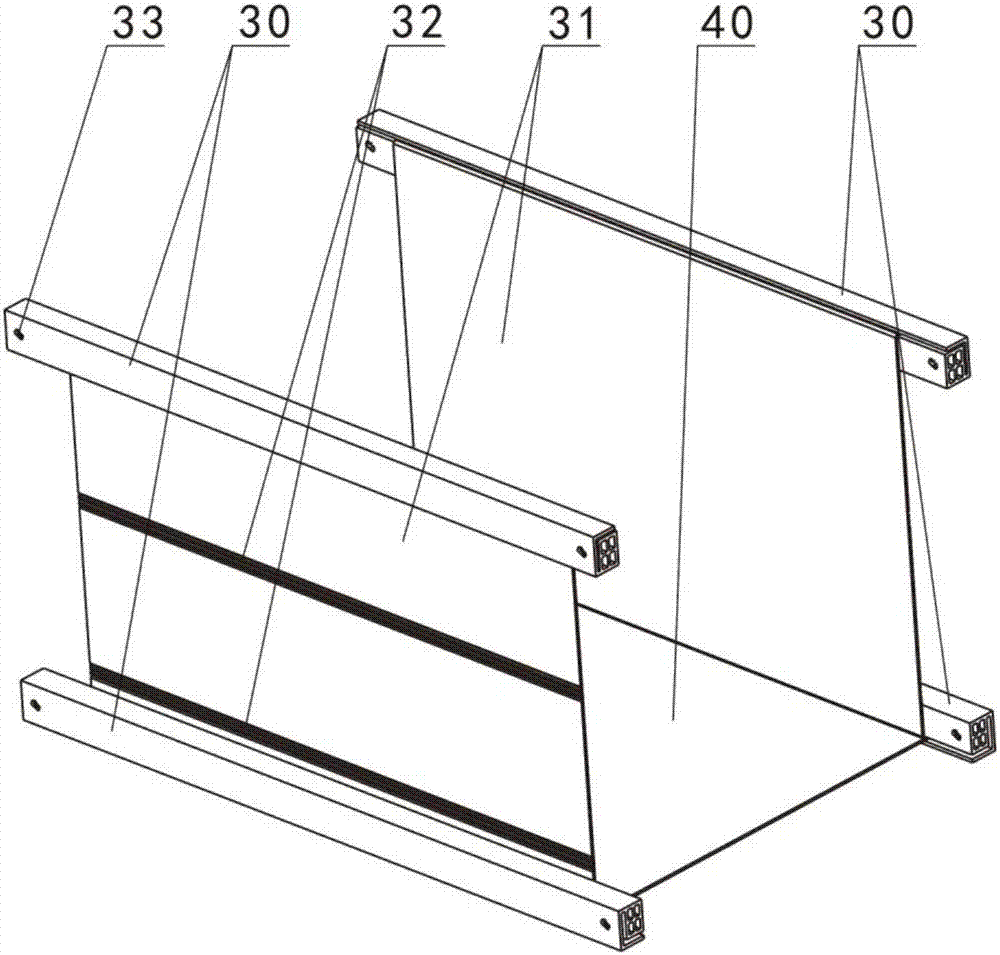 Recyclable folding box convenient to dismount and mount