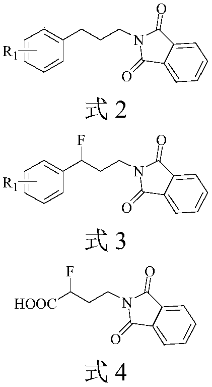 Synthesis method of (+/-)-alpha-fluoro-gamma-amino acid