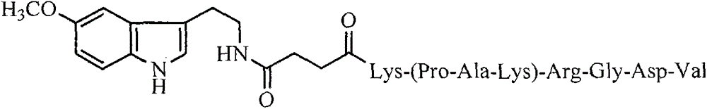 Pentamethoxytryptophanylcarbonylpropionyl-PAK peptide, and preparation method, activities and applications thereof