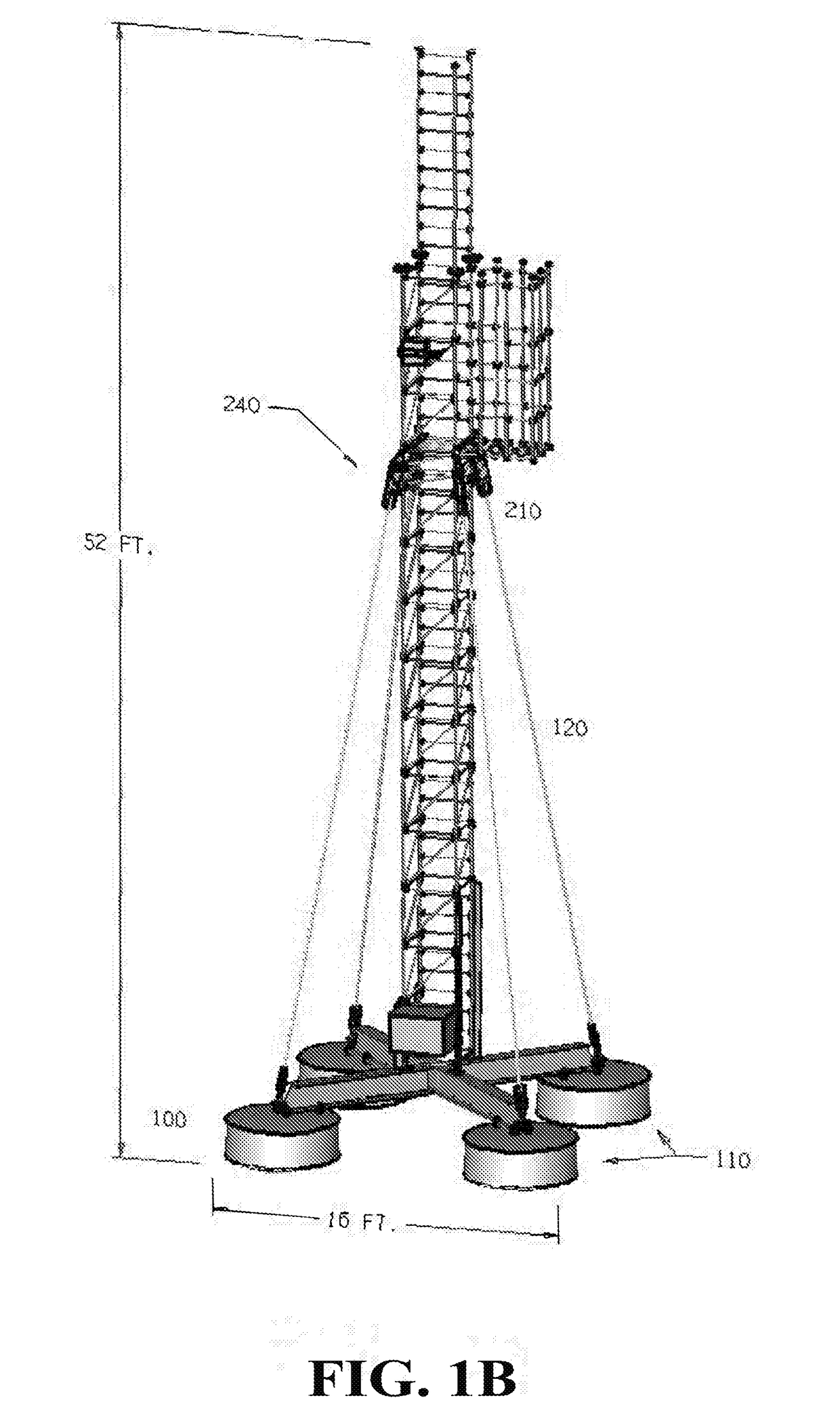 Systems and methods for self-standing, self-supporting, rapid-deployment, movable communications towers