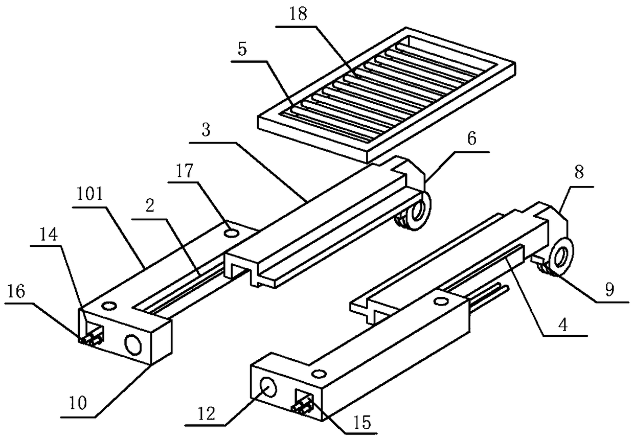 Folding combined type temporary bridge device