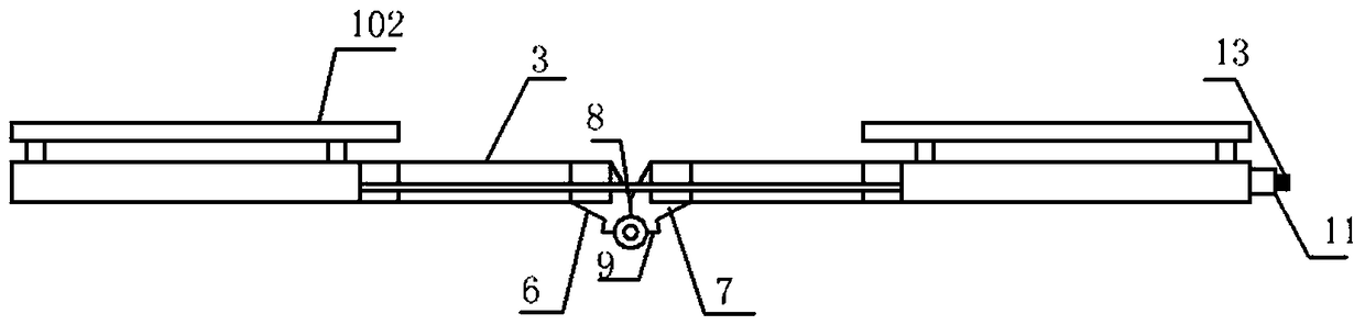 Folding combined type temporary bridge device