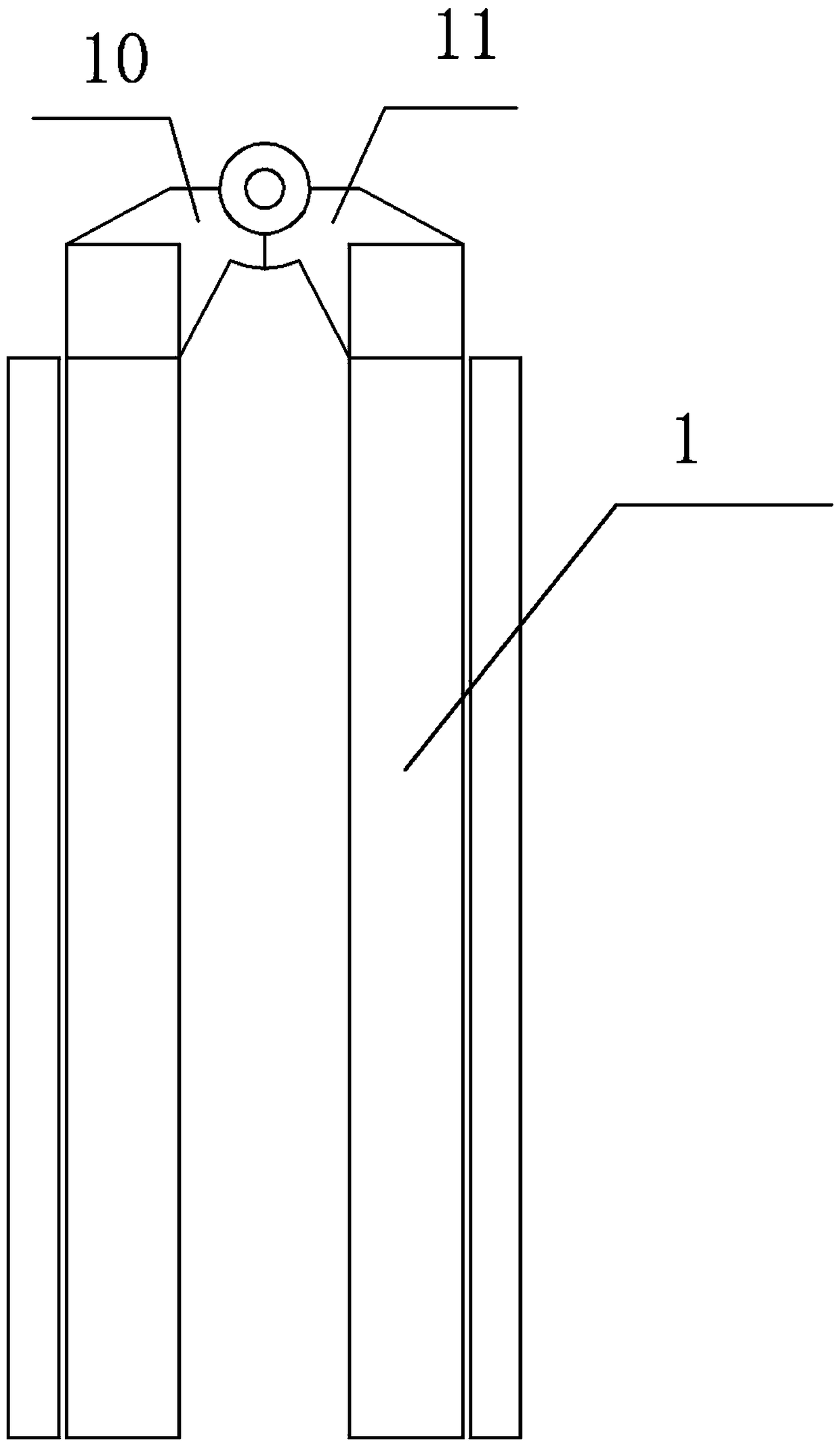 Folding combined type temporary bridge device