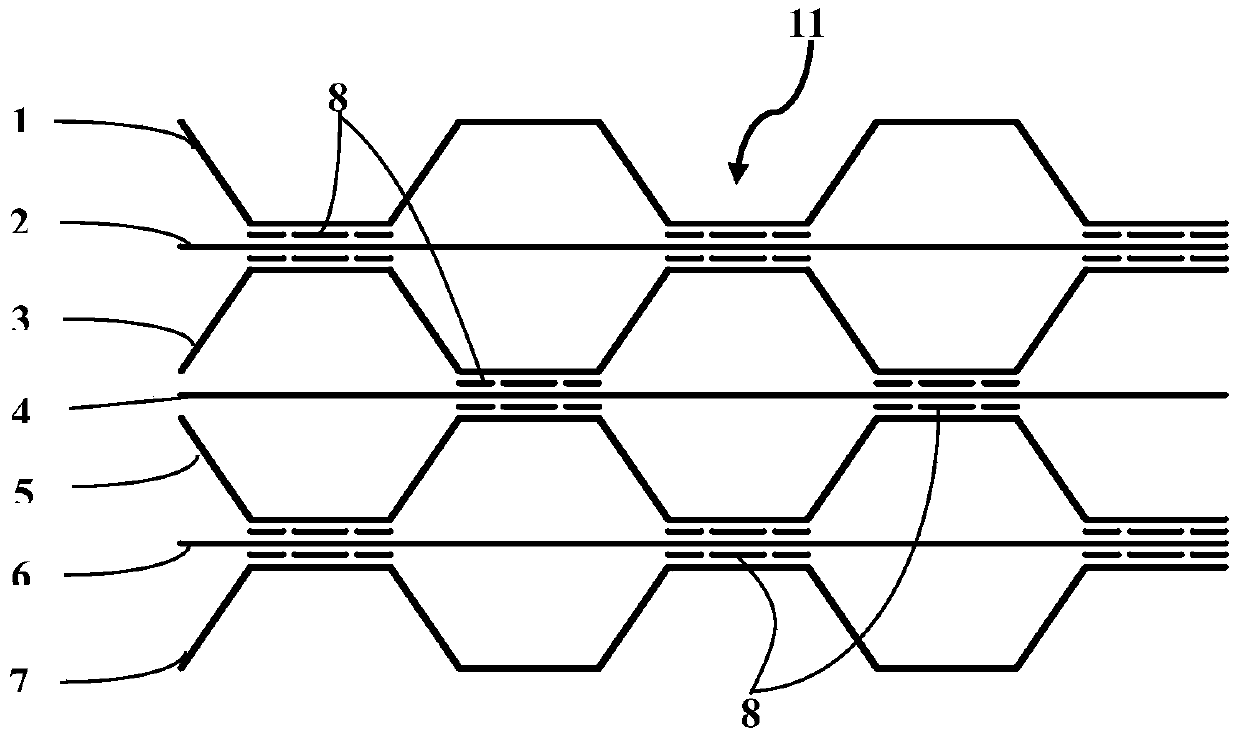 Sheet layer for forming reinforced honeycomb structure and method for preparing honeycomb structure